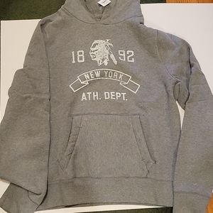 Abercrombie and Fitch gray graphic hoodie